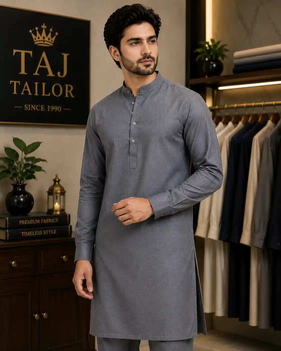 Grey Kurta