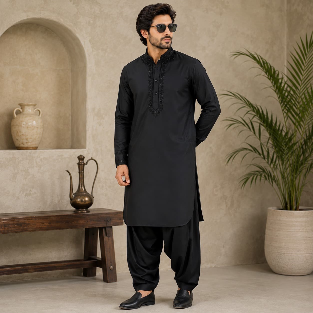 Kali Hath-Turpai Kurta